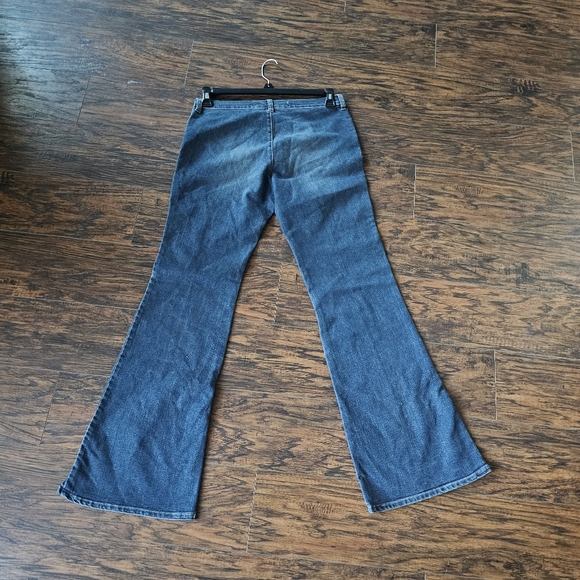 Versace Vintage Floral Embroidered Jeans Size 32 - Picture 3 of 11